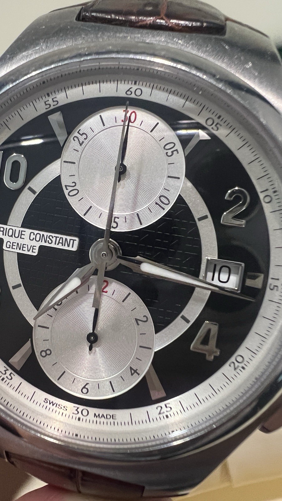 Frédérique Constant Highlife Chrono Auto 44mm Reverse Panda Ref# FC-393X4NH6