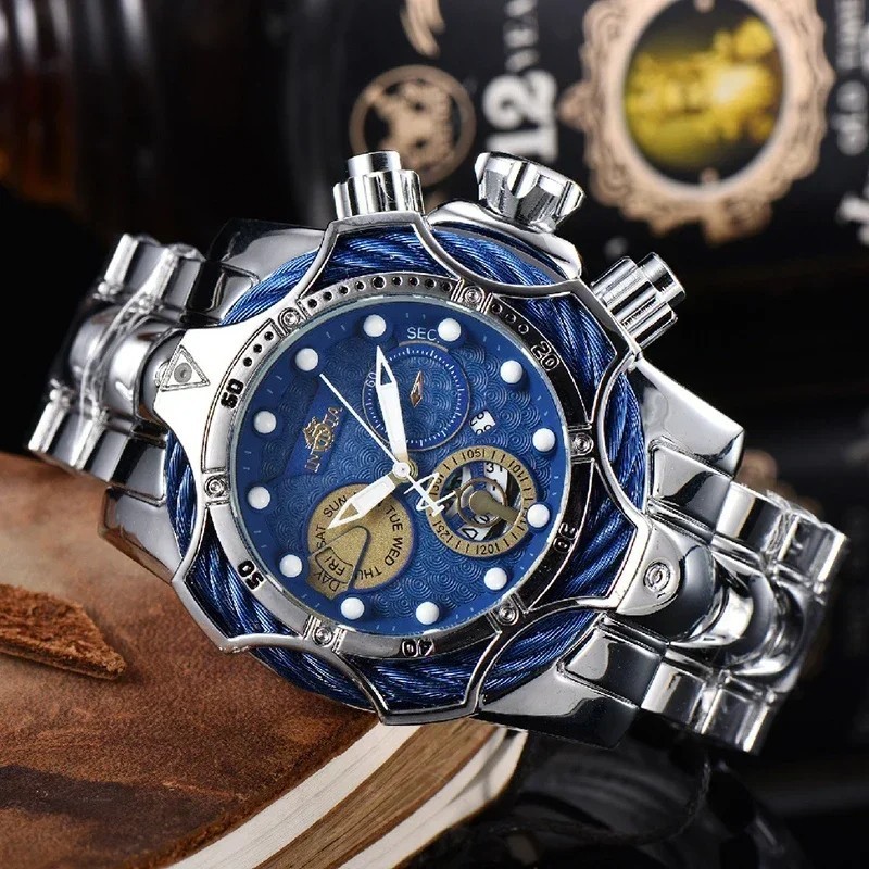 2025 New Luxury Design Large Dial Steel Band Wristwatch Dominant Outgoing Style