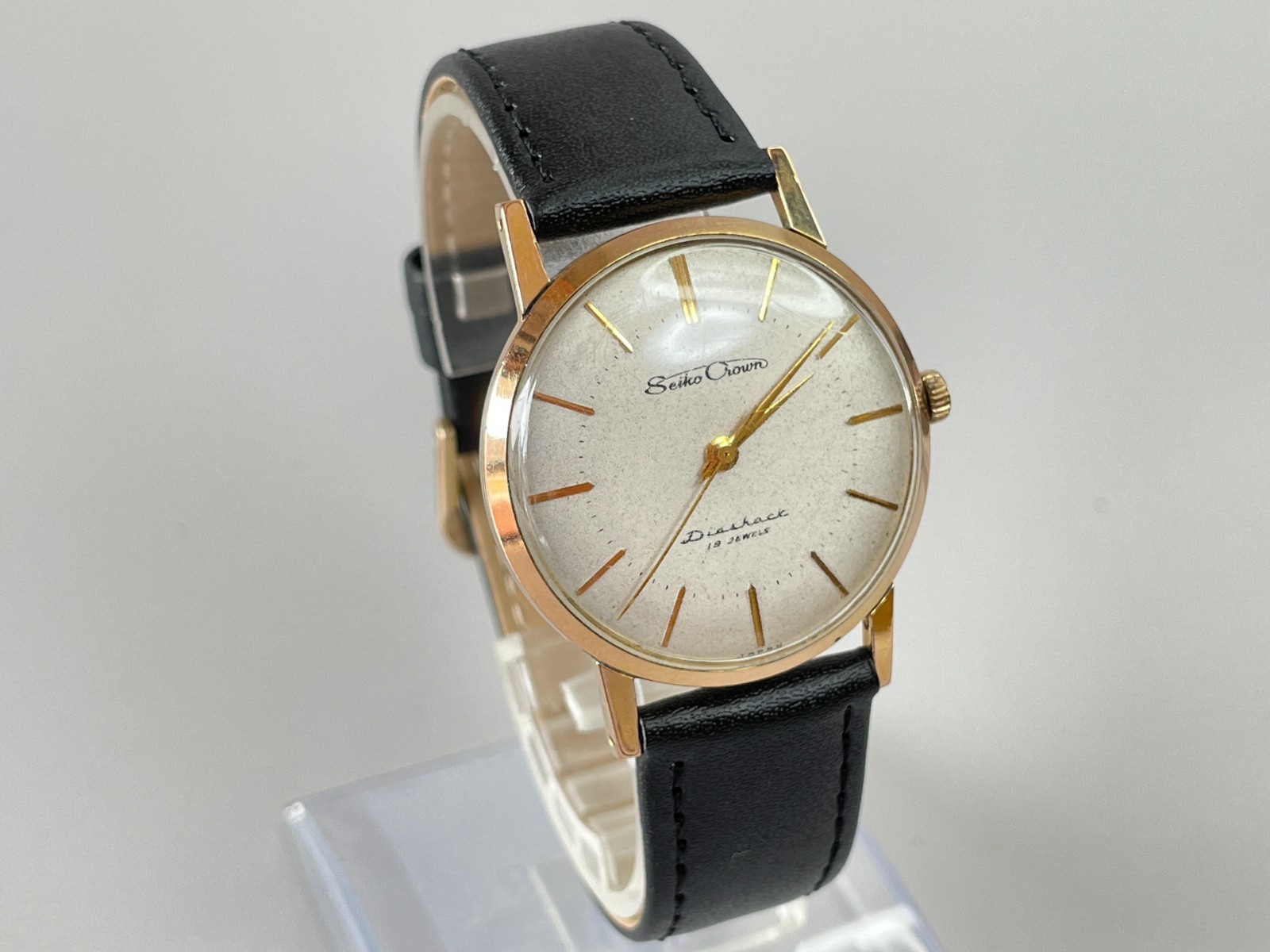 SEIKO Crown J14036 Men’s Manual Watch [US Stock] Vintage 1959 19 Jewels *Exc+5