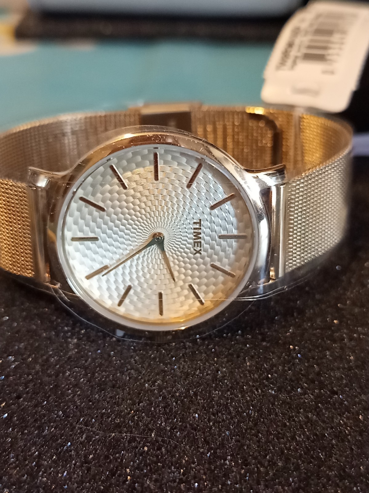 Timex Skyline 34mm Gold Mesh Bracelet Watch TW2R36100D7 NEW Wristwatch