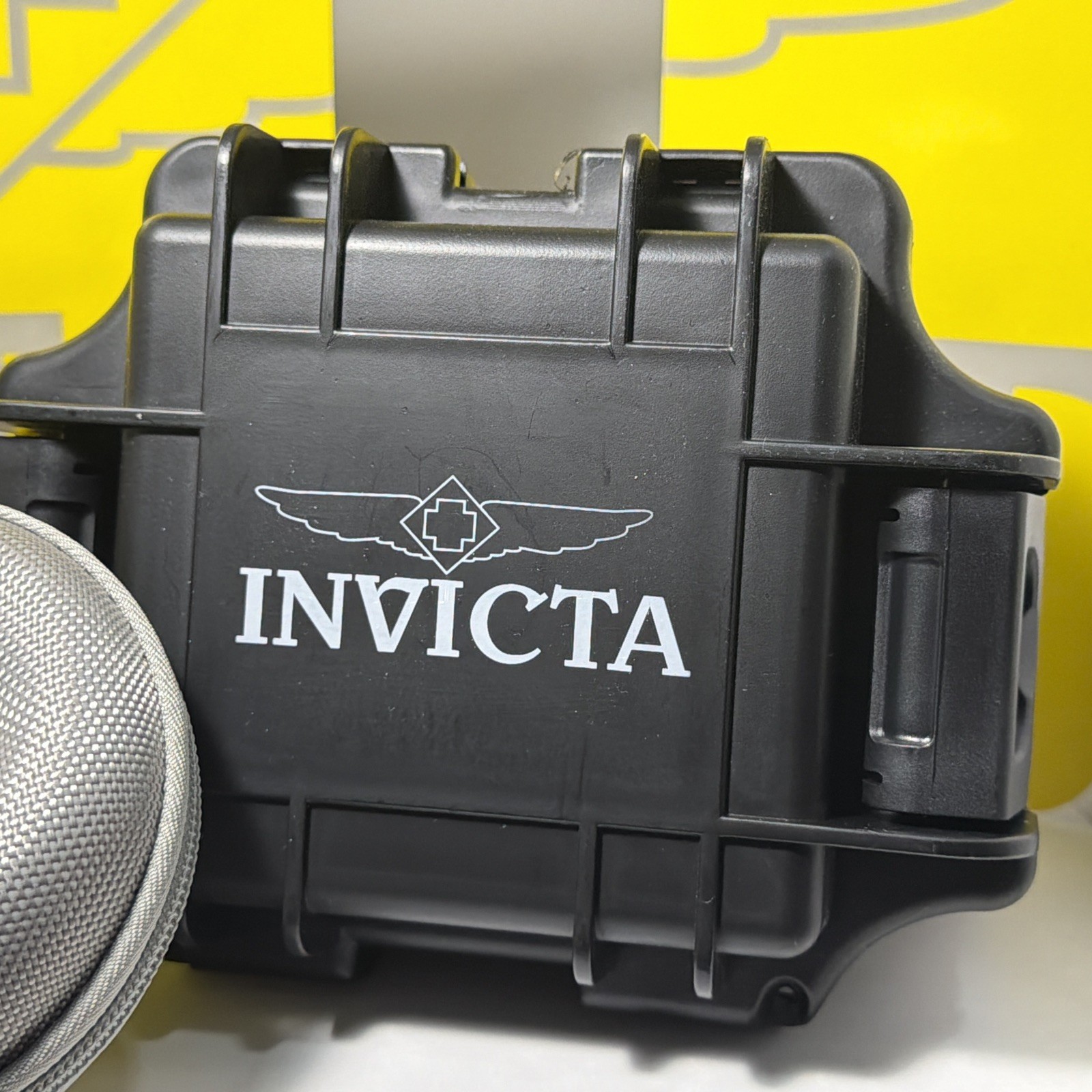 Invicta Speedway Men’s 44mm Chrono Watch StainlessSteel, W/Hard Case & Soft Case