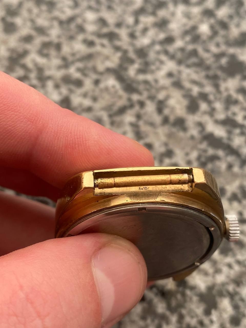 Vinrage Raketa Watch USSR Soviet mechanical Wristwach Rare Gold Plated AU-10