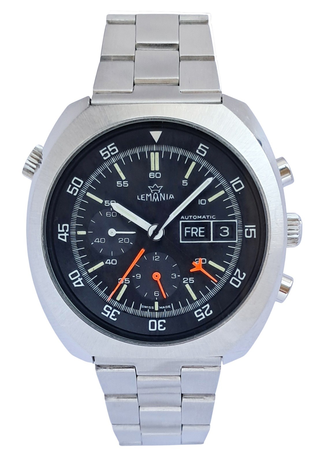 Lemania Automatic Space Chronograph. Cal. 5100. Same as Sinn 142 D1 Space