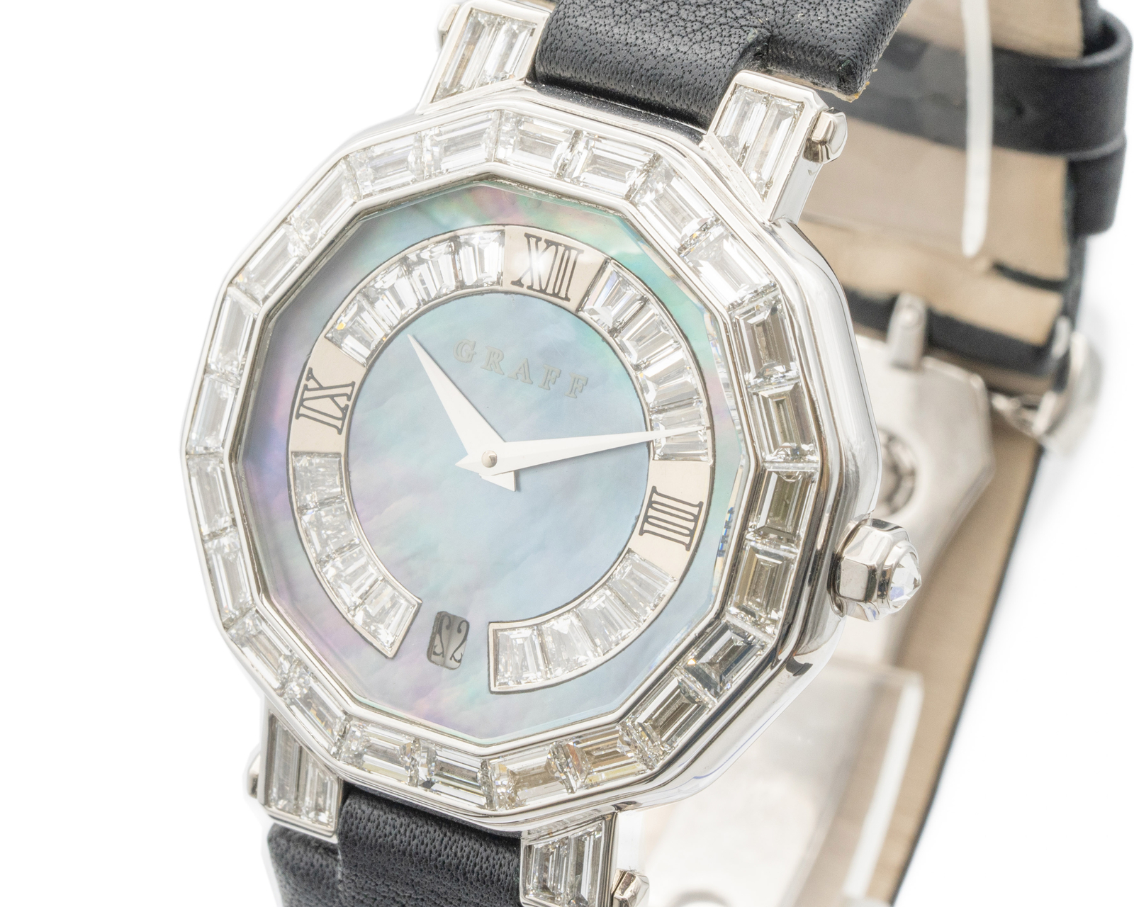 Graff London 36mm Diamond Ice Blue Mother-Of-Pearl Dial Watch