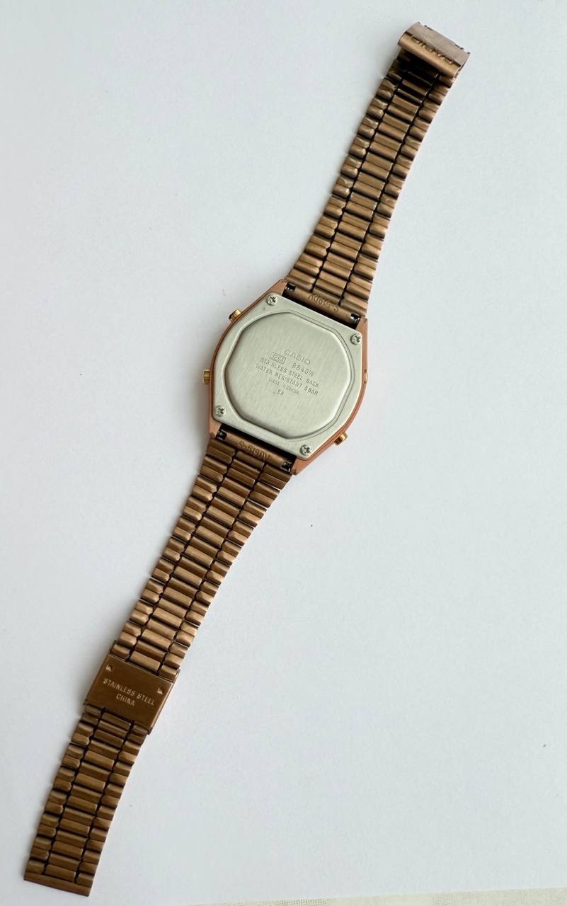 Casio Illuminator Rose Gold Men’s Watch – B640WC-5A