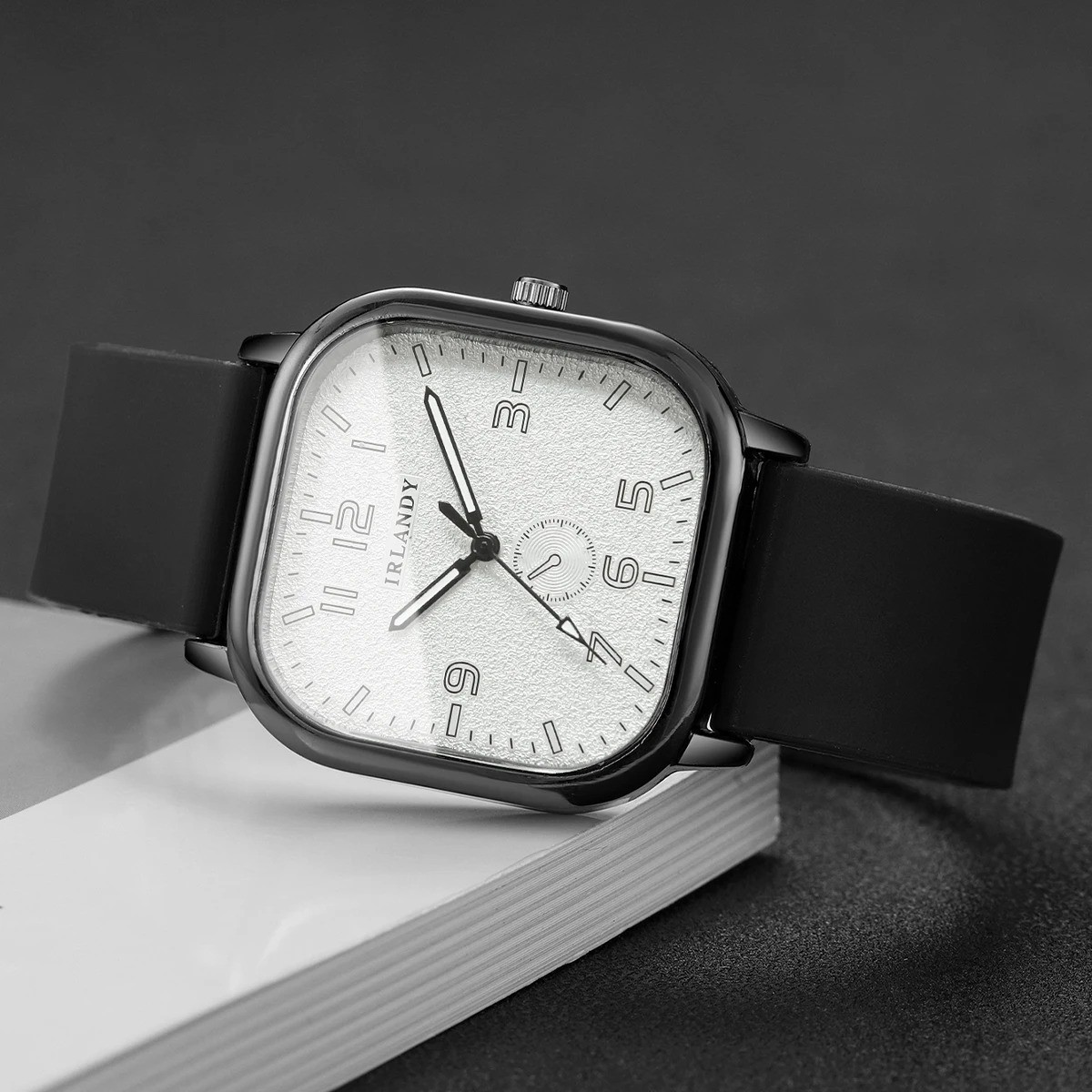 Square Silicone Watch Quartz Sports Casual Fashion Women Men Wristwatch USA
