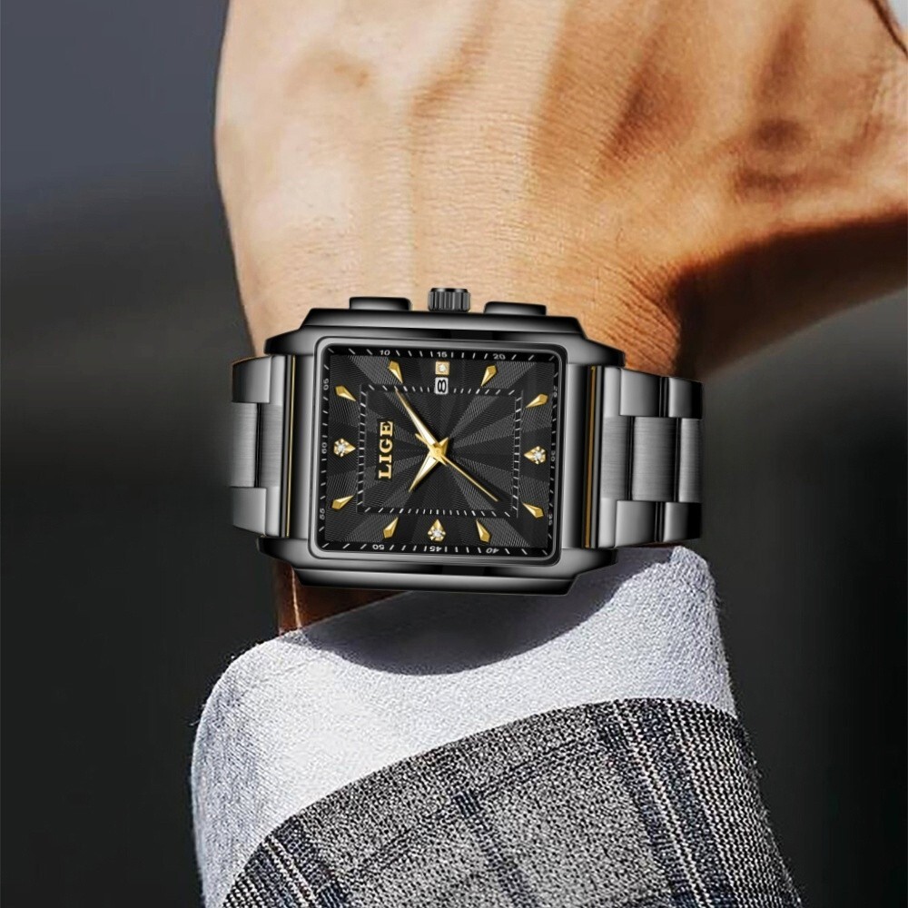 Waterproof Men Watch Stainless Steel Quartz Luminous Classic Business Wristwatch