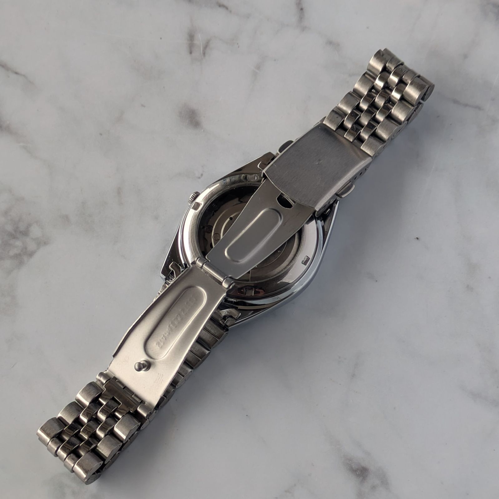 SEIKO 1980-1989 5 Automatic Silver Dial Watch 35mm Wrist 19cm From Japan