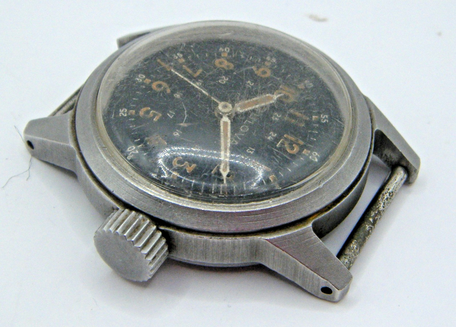 Vintage Bulova Navigator A17A MIL-W-6433A US Military Issued Wristwatch Working