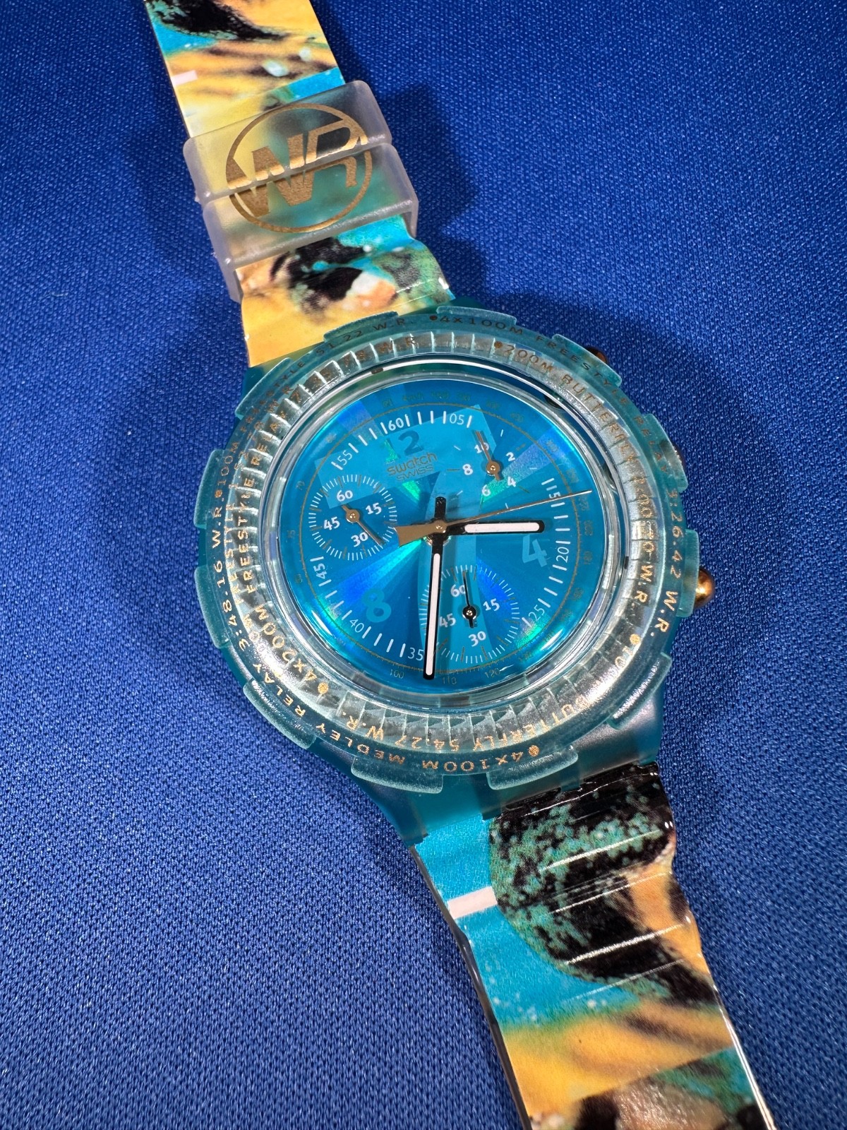 *1996 Atlanta Olympics Swatch Watch – AquaChrono Special – SBZ103 *NEW*