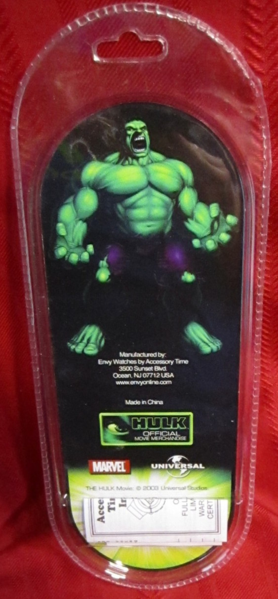 NEW 2003 Marvel Incredible Hulk Official Movie Merchandise Digital Wrist Watch