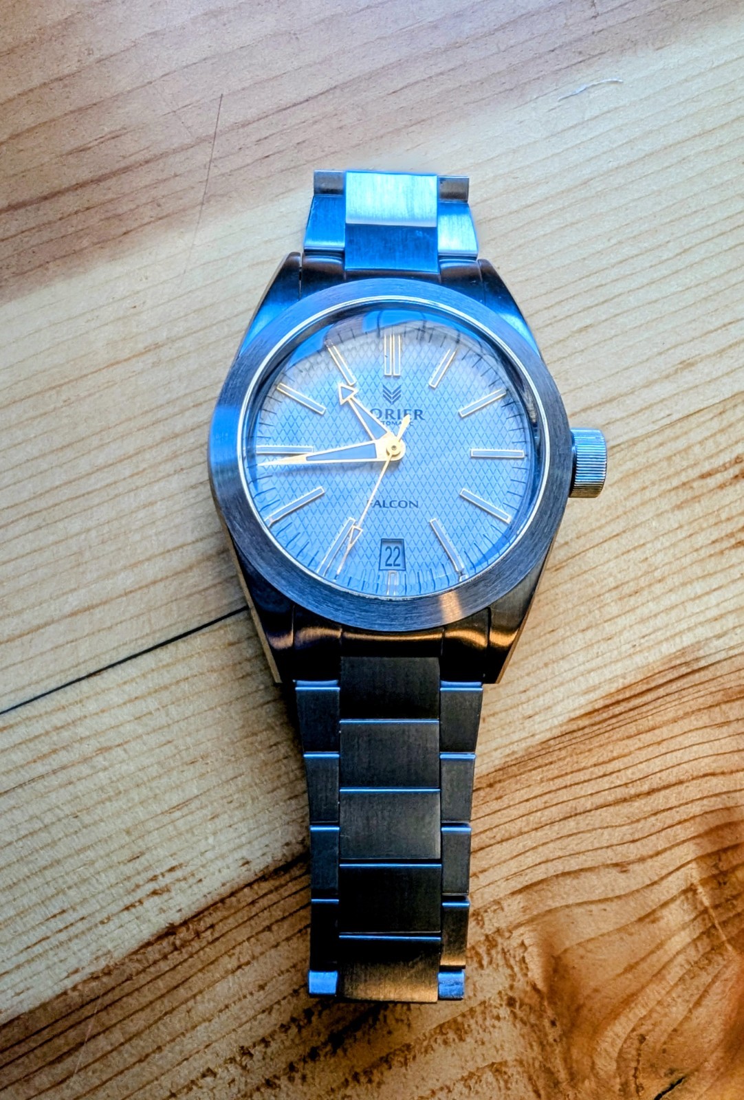 Lorier Falcon Series 1 Silver White & Guilt Dial 39mm