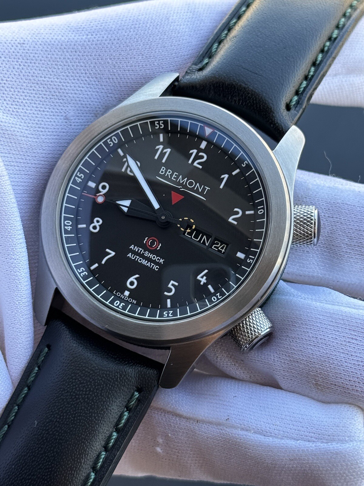 Bremont Martin Baker MBII Watch Automatic Day Date Mens 43mm Green Barrel