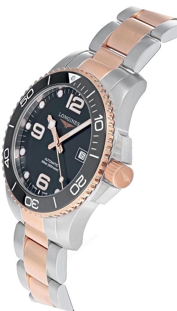 Longines Conquest 43mm Automatic Rose Gold Two Tone Watch L3.782.3.58.7