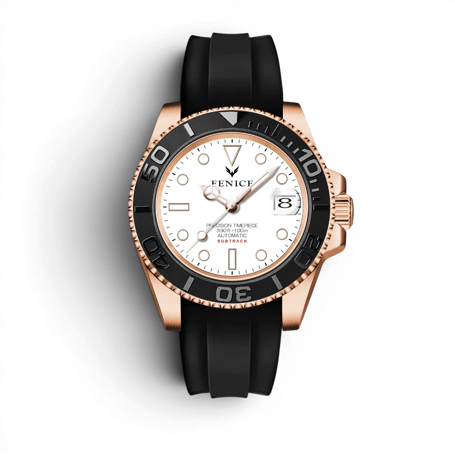 Phoenix Subtrack SEA White Gold 10ATM Automatic Watch with Miyota Movement