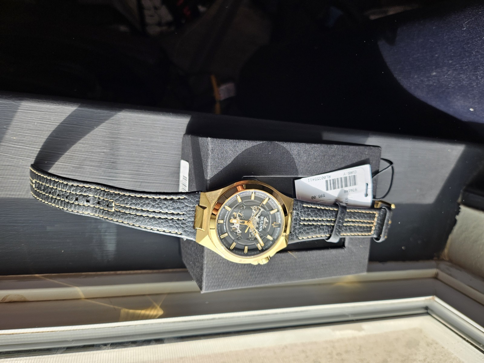 Bulova Maquina Black Men’s Watch – 97A148 With Box & Papers