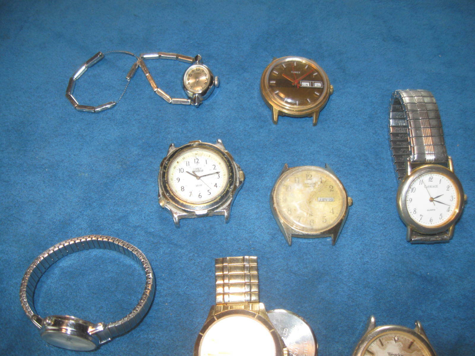 15- Vintage WRISTWATCHES, Various Makes…For parts or repairs only