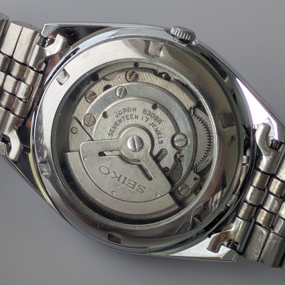 SEIKO 1980-1989 5 Automatic Silver Dial Watch 35mm Wrist 19cm From Japan