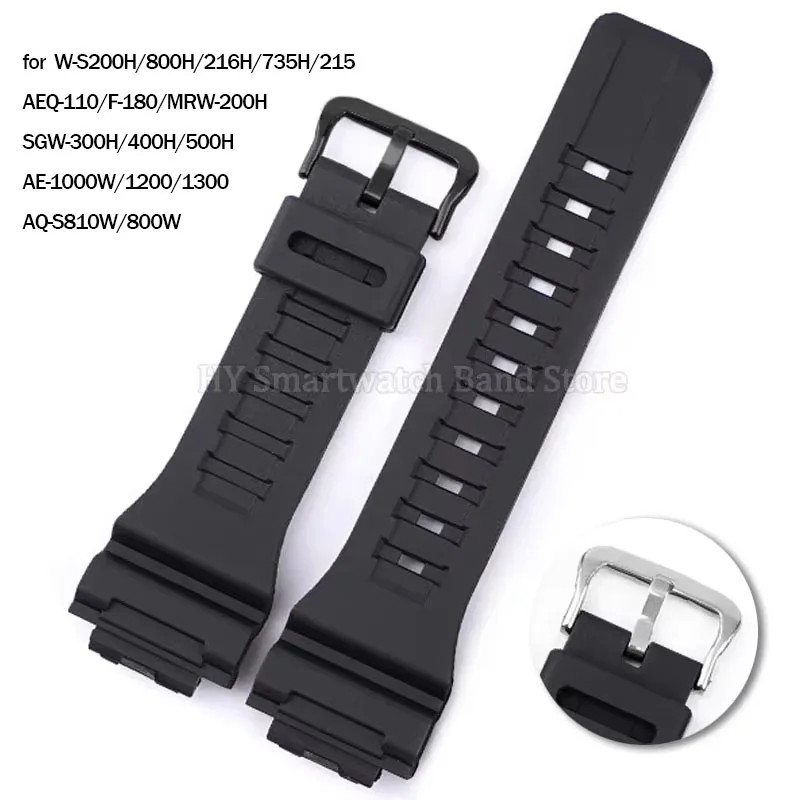 18mm Strap for Casio AQS800 S810W AEQ-110W W735H 736H Replacement Watch Bands