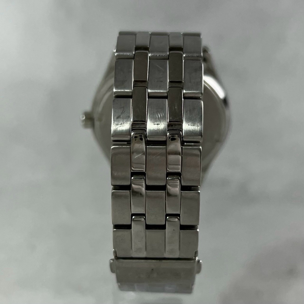 SEIKO Solar V158-0AZ0 Day-Date Black Dial Mens Wristwatch Made in Japan