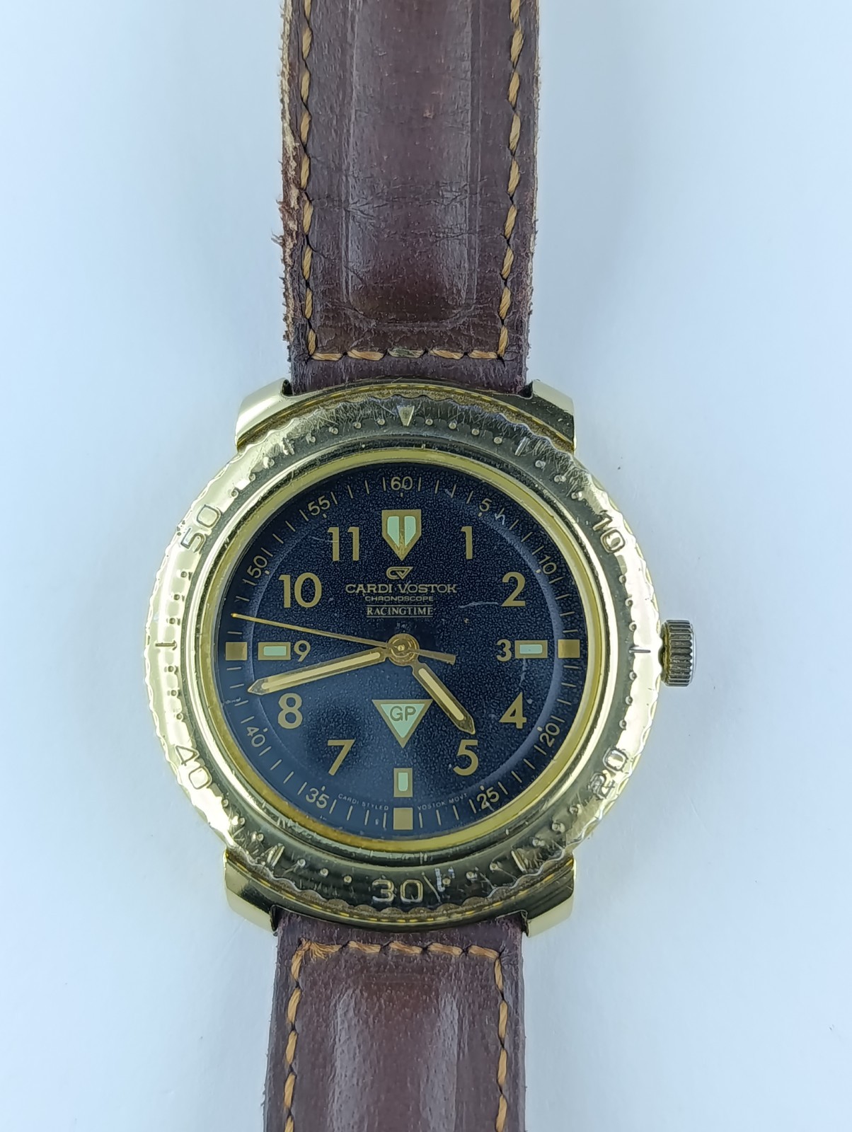 Rare vintage Cardi Vostok “Chronoscope Racingtime GP” wristwatch 1990s
