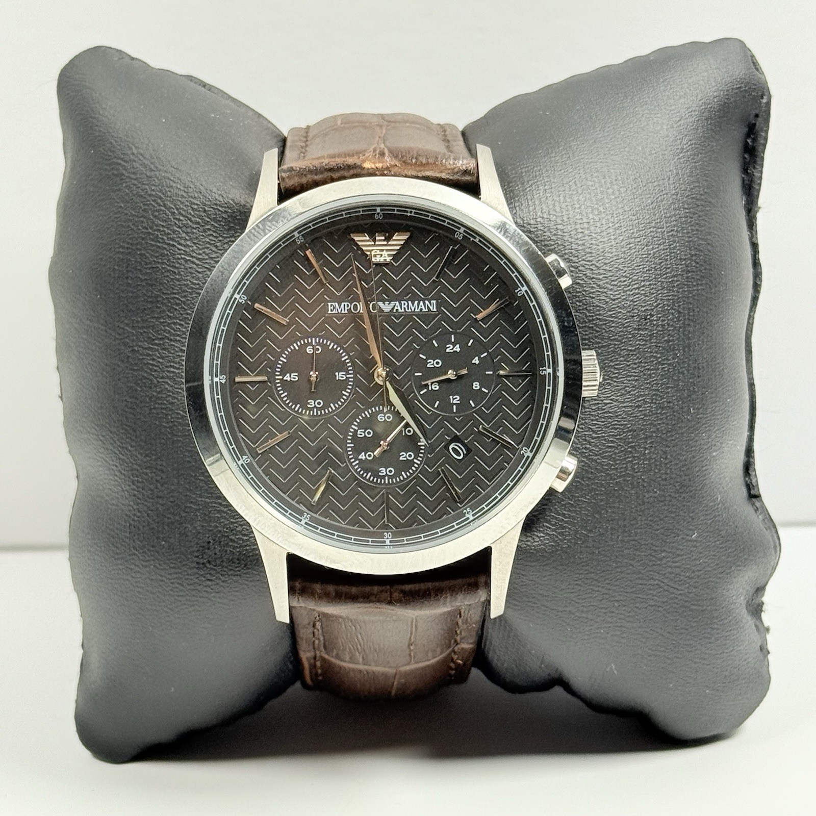 Emporio Men’s Dress Chronograph Quartz Stainless Steel Watch – AR2482