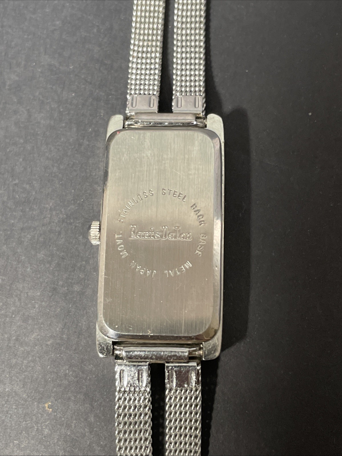 Vintage Paris Delon Watch Stainless Steel Mesh Dual Band Japan Mov New Battery