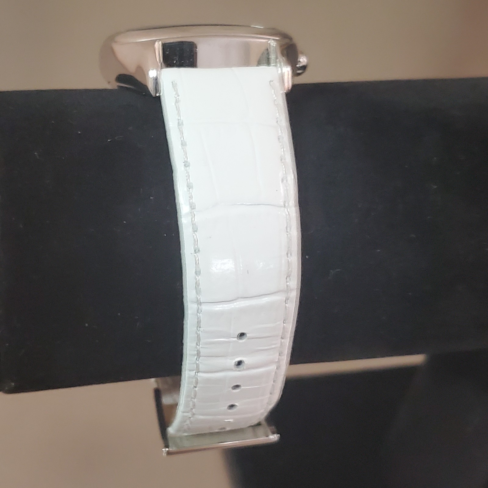 HONORA Women’s Watch Analog Quartz Date Multicolor Indices White Leather 36 mm