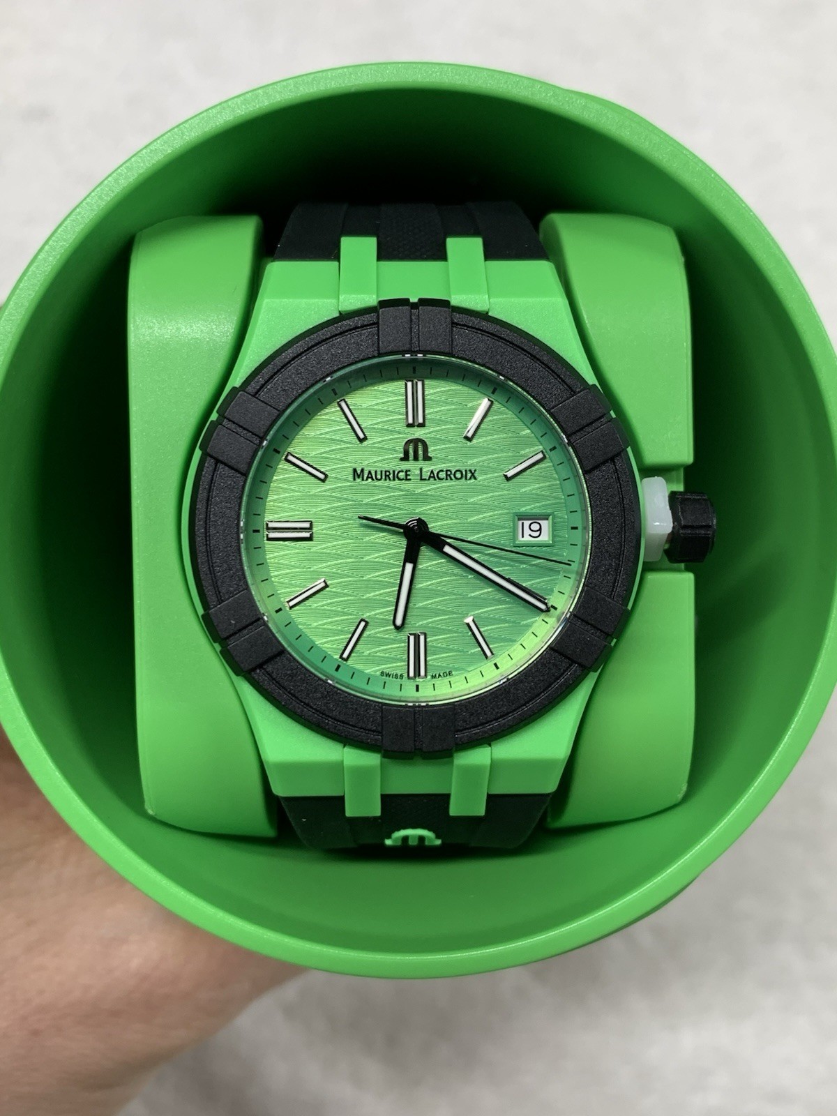 Maurice Lacroix Aikon Tide Green Quartz Watch