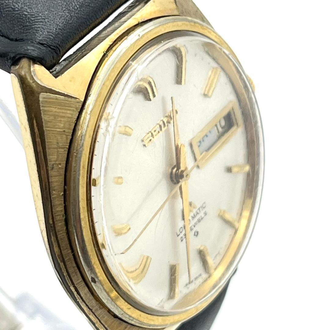 [Slightly flawed] Seiko automatic watch, 23 jewels, day-date, new strap, men'