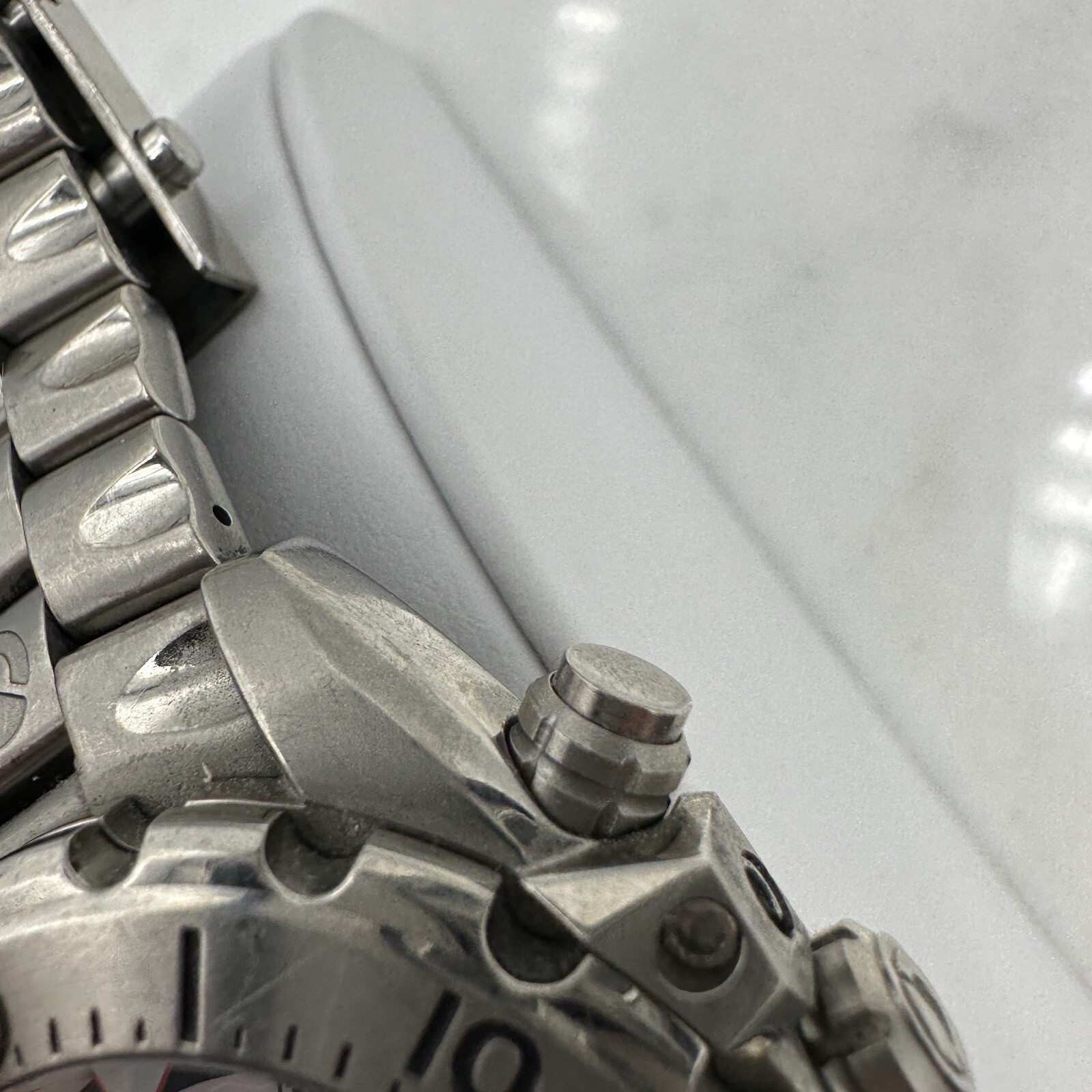 Sector Diver 600 G. Chronograph 200M Titanium 44mm, Wrist Sz. 6.5” Working, READ