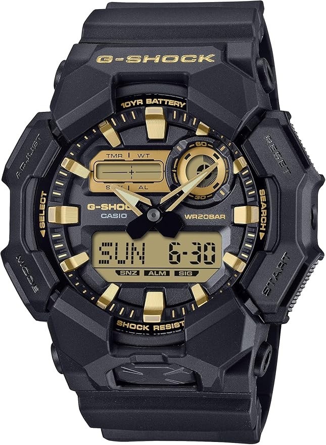 new Casio domestic genuine G Shock GA 010GB 1A9JF Black and Gold Series shock