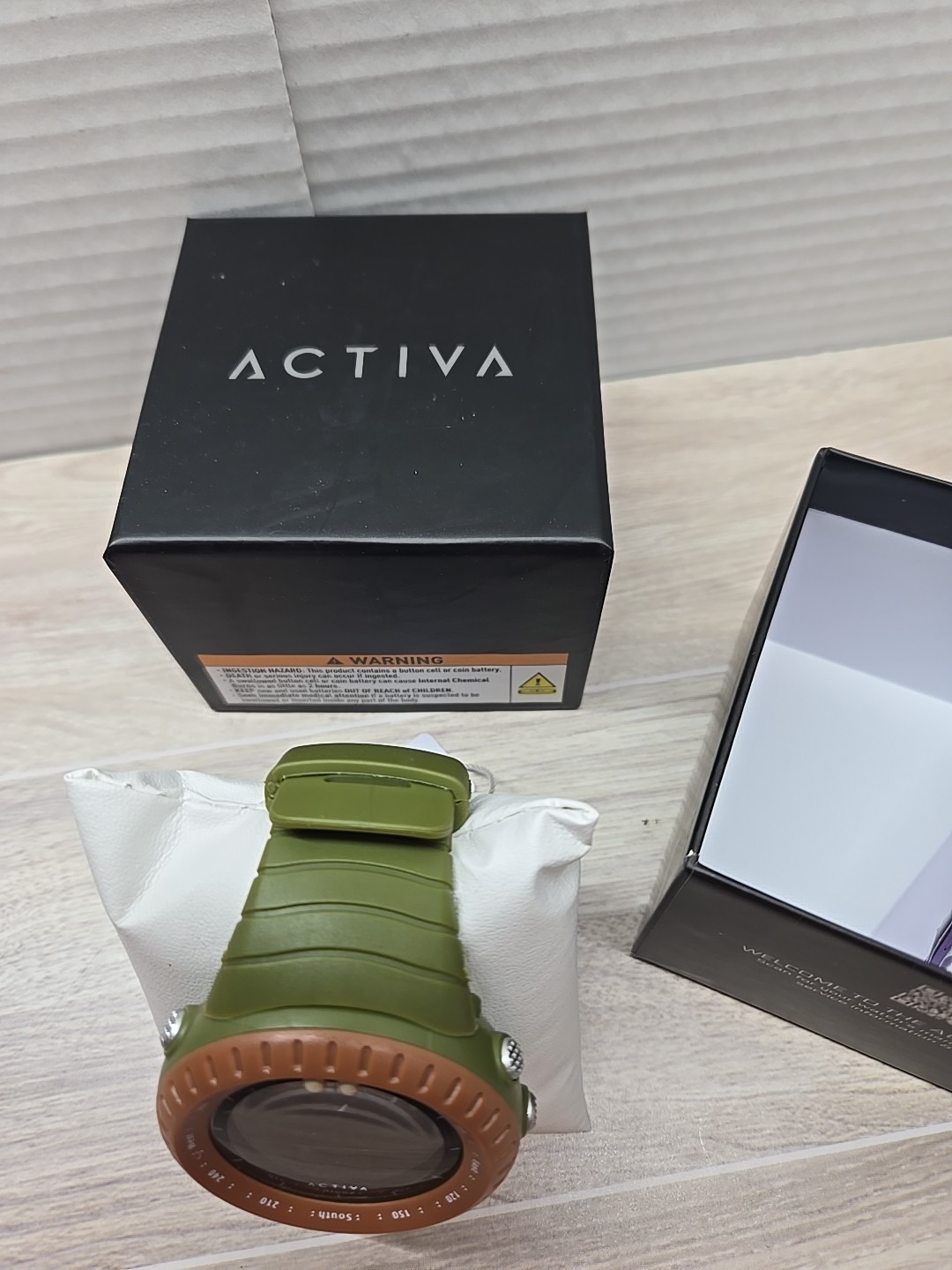 Acw1237-007 Activa X Invicta Digital Men’s Watch Odyssey 52mm Green Tan