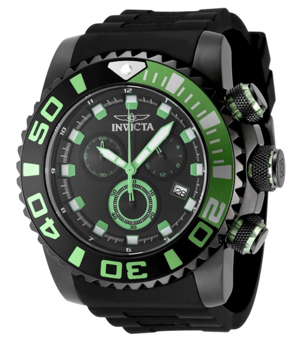 48985 Invicta Sea Hunter Men’s Watch 52mm Black And Green