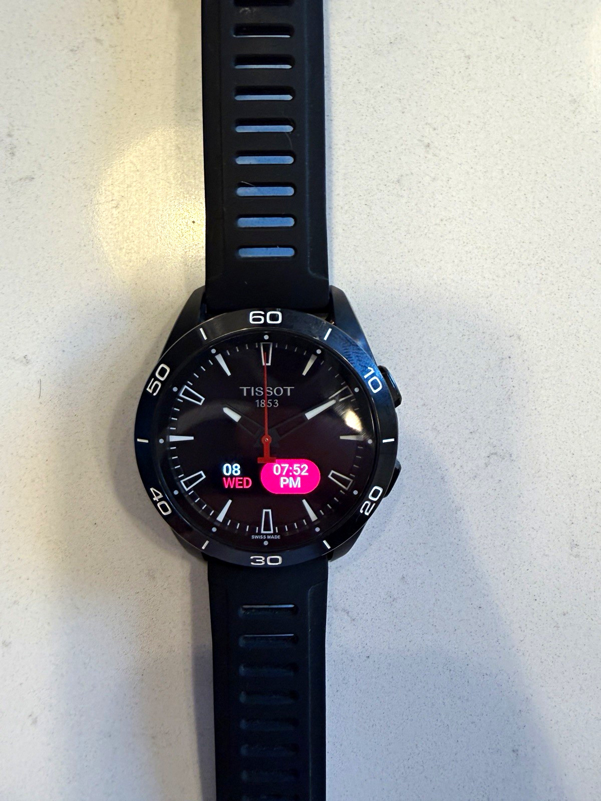 Tissot T-Touch Connect Sport Analog/Digital Quartz 43mm Black Rubber Strap 50m