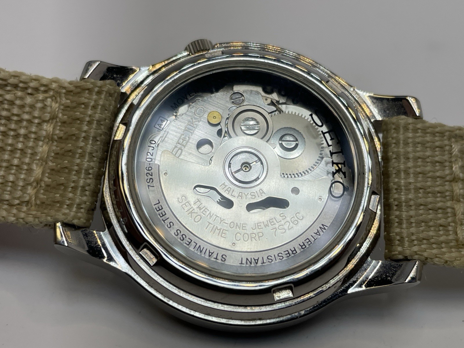 Seiko 5 Automatic 21 Jewels Field Watch Ref 7S26-02J0 In Very Good Condition.