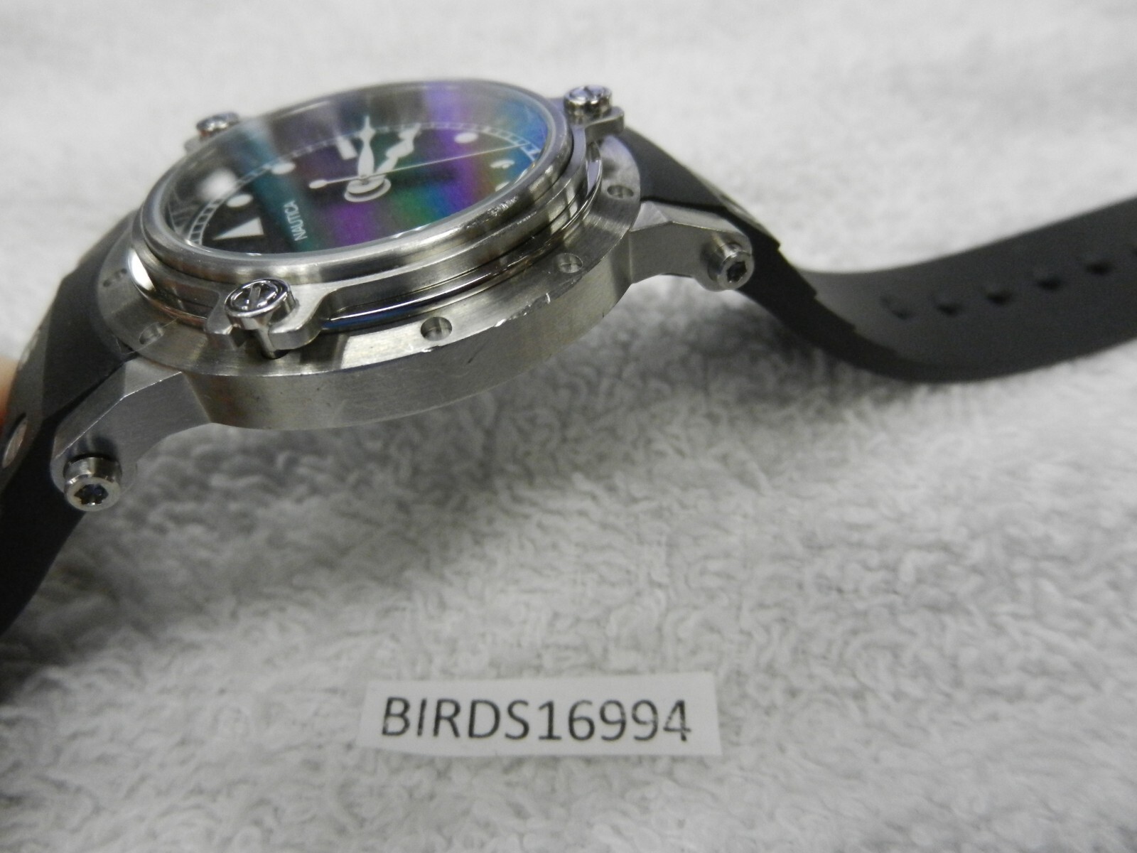 RARE MENS NAUTICA PORTHOLE MARINE CASE WATCH FANCY HANDS SCREW DOWN CROWN & CASE