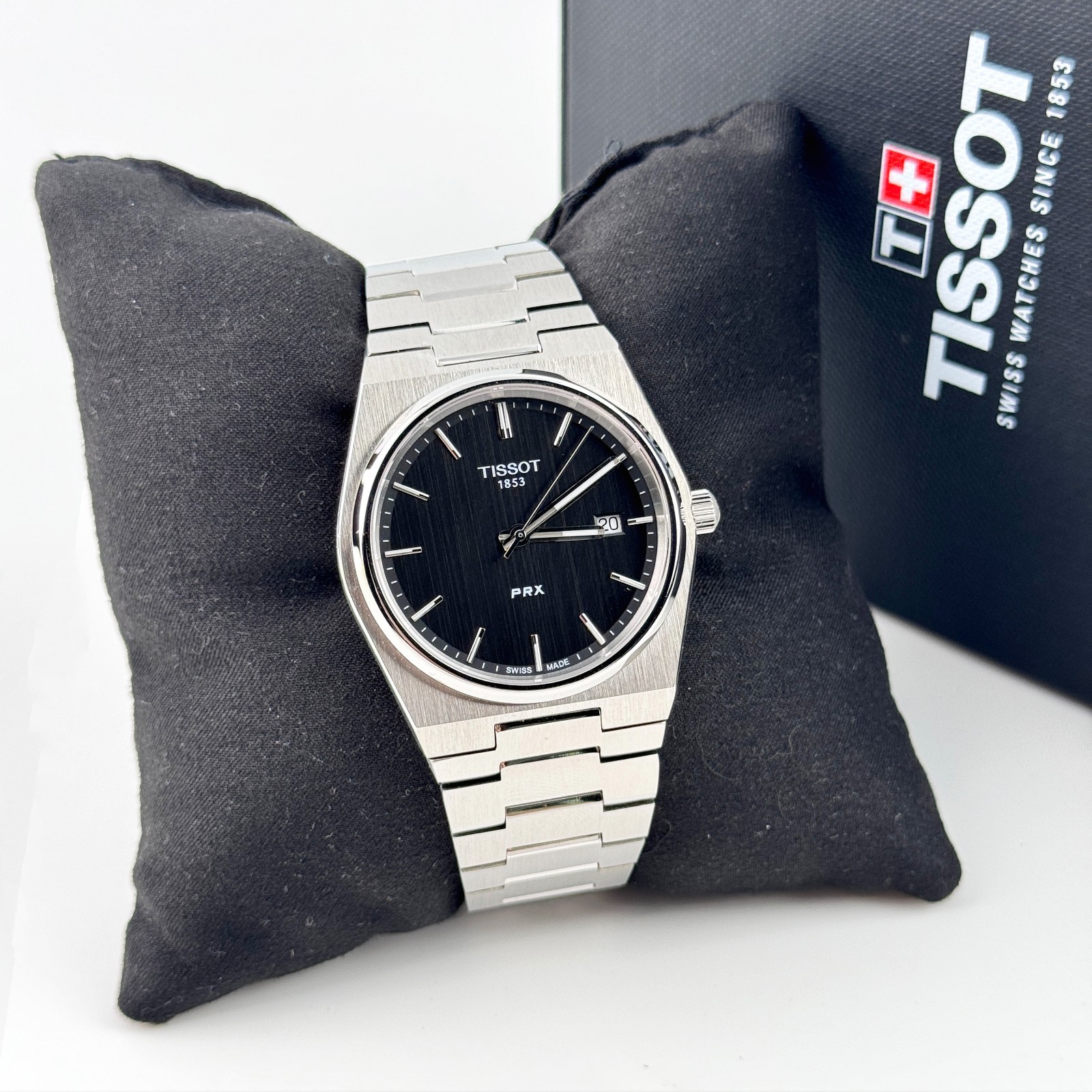 Tissot PRX 40mm Black Dial Quartz Stainless Steel Men’s Watch T137.410.11.051.00