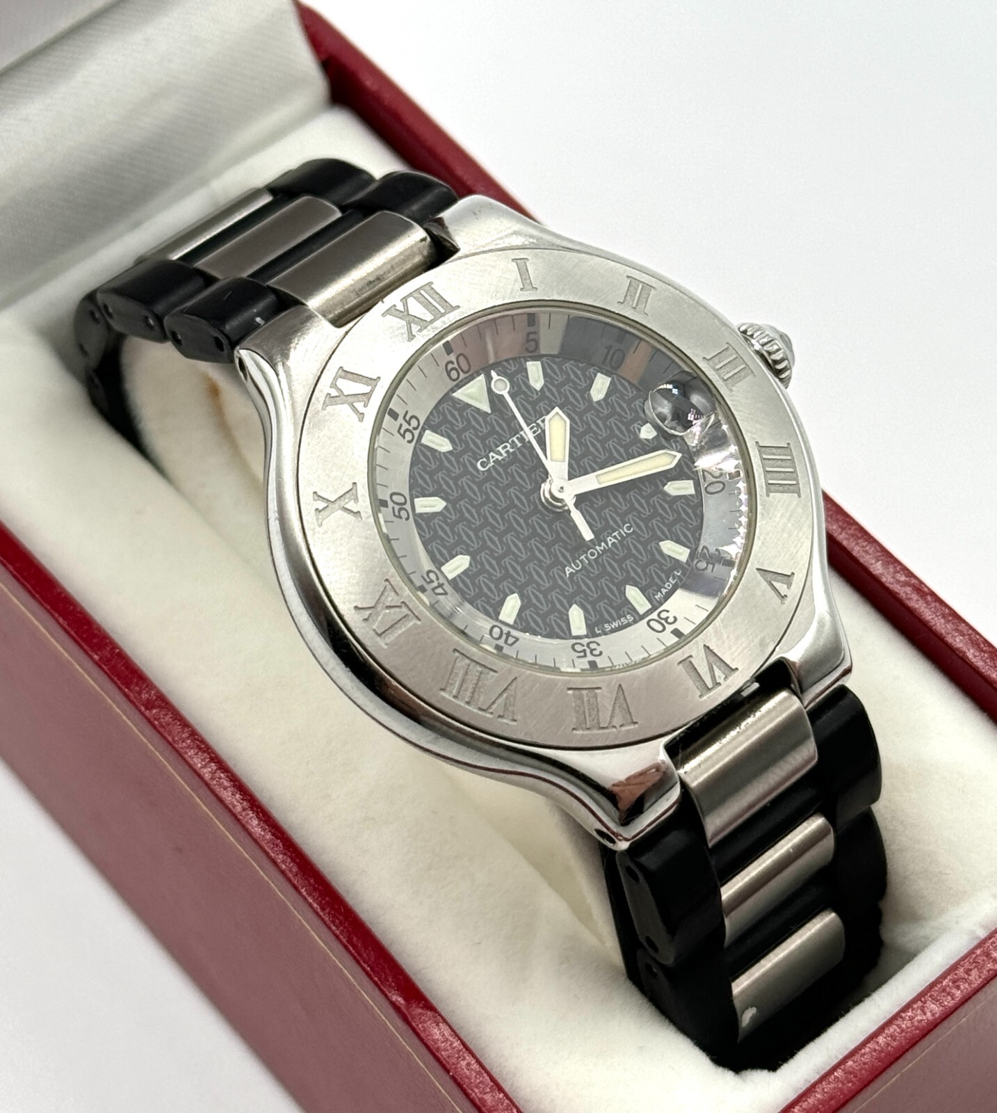 Vintage Cartier Autoscaph 21 Must de Cartier Ref. 2427 Automatic 37mm diameter