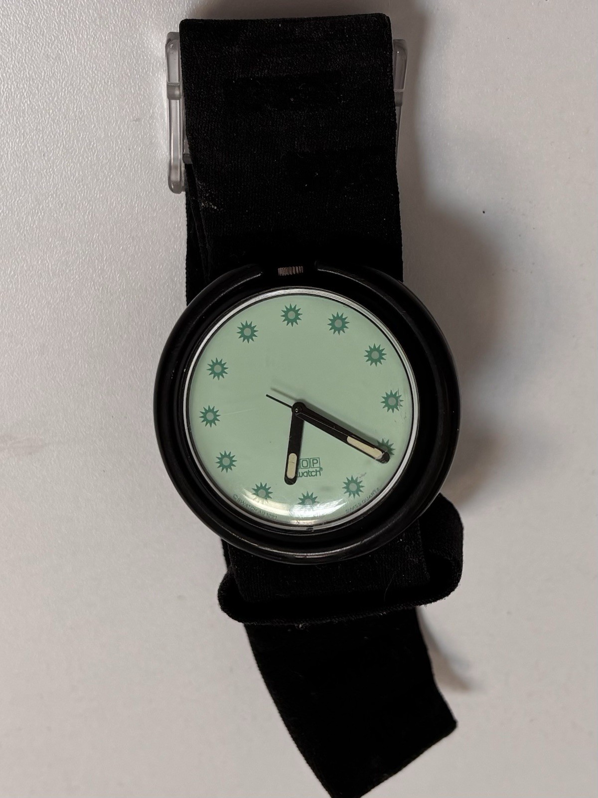 Vintage 1991 Pop Swatch “Mint Sea” (PWB166) – Tested & Fully Working!
