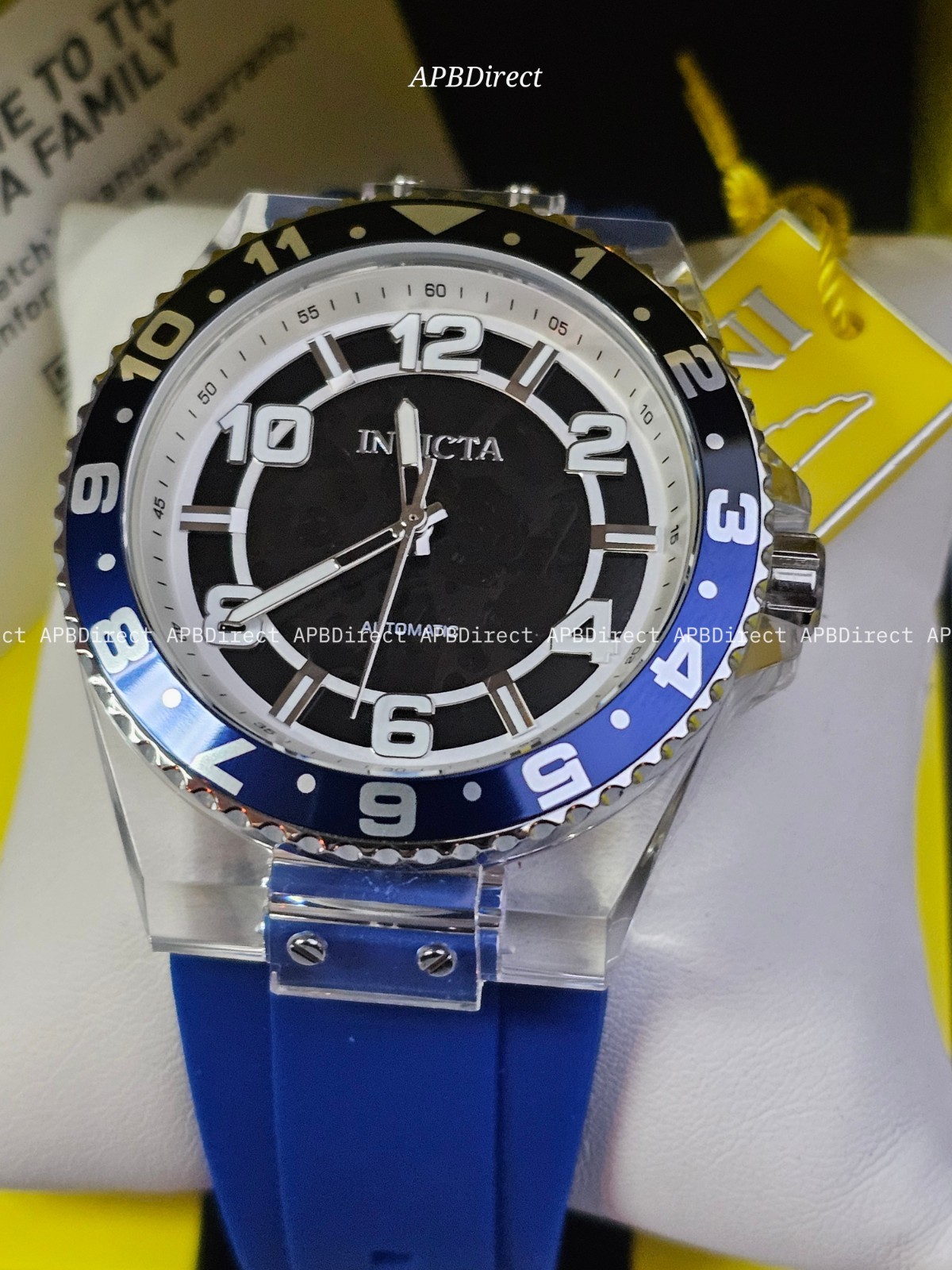 Invicta – Speedway – Mechanical AUTOMATIC – Clear Polycarbonate Case mens watch