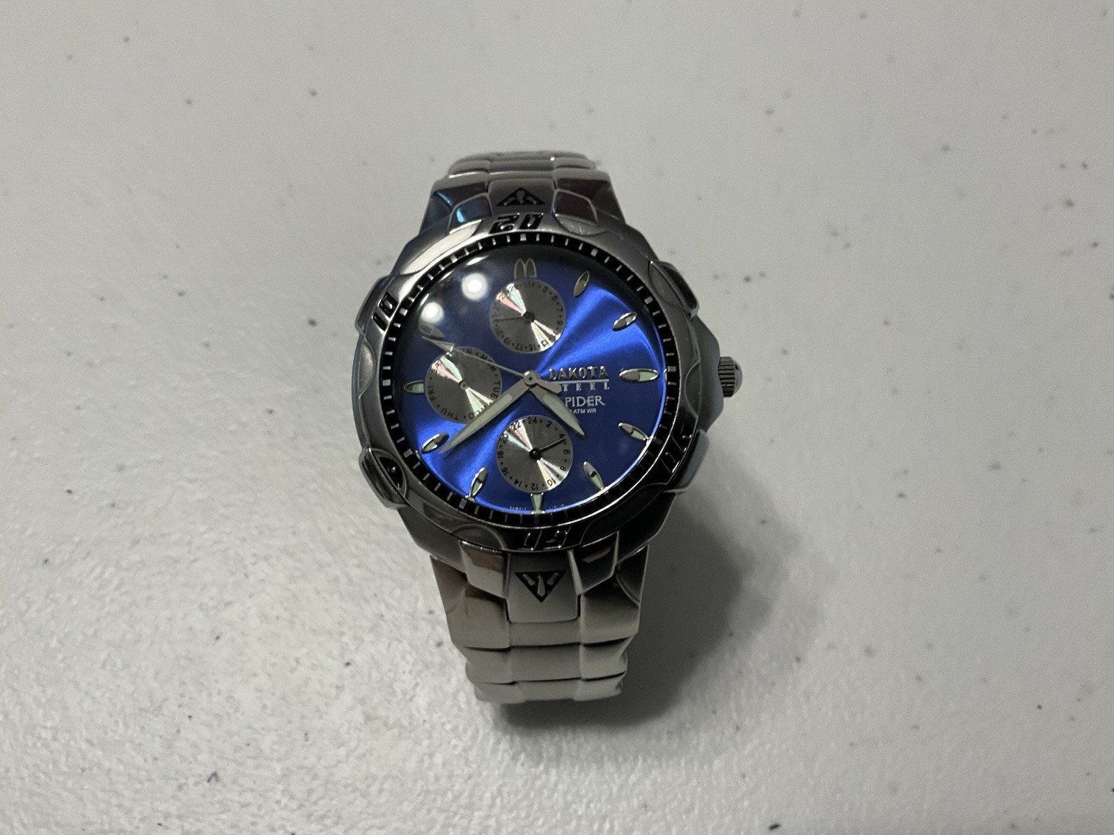 Dakota Steel Spider Men’s Watch 39MM [New Battery] 7”band