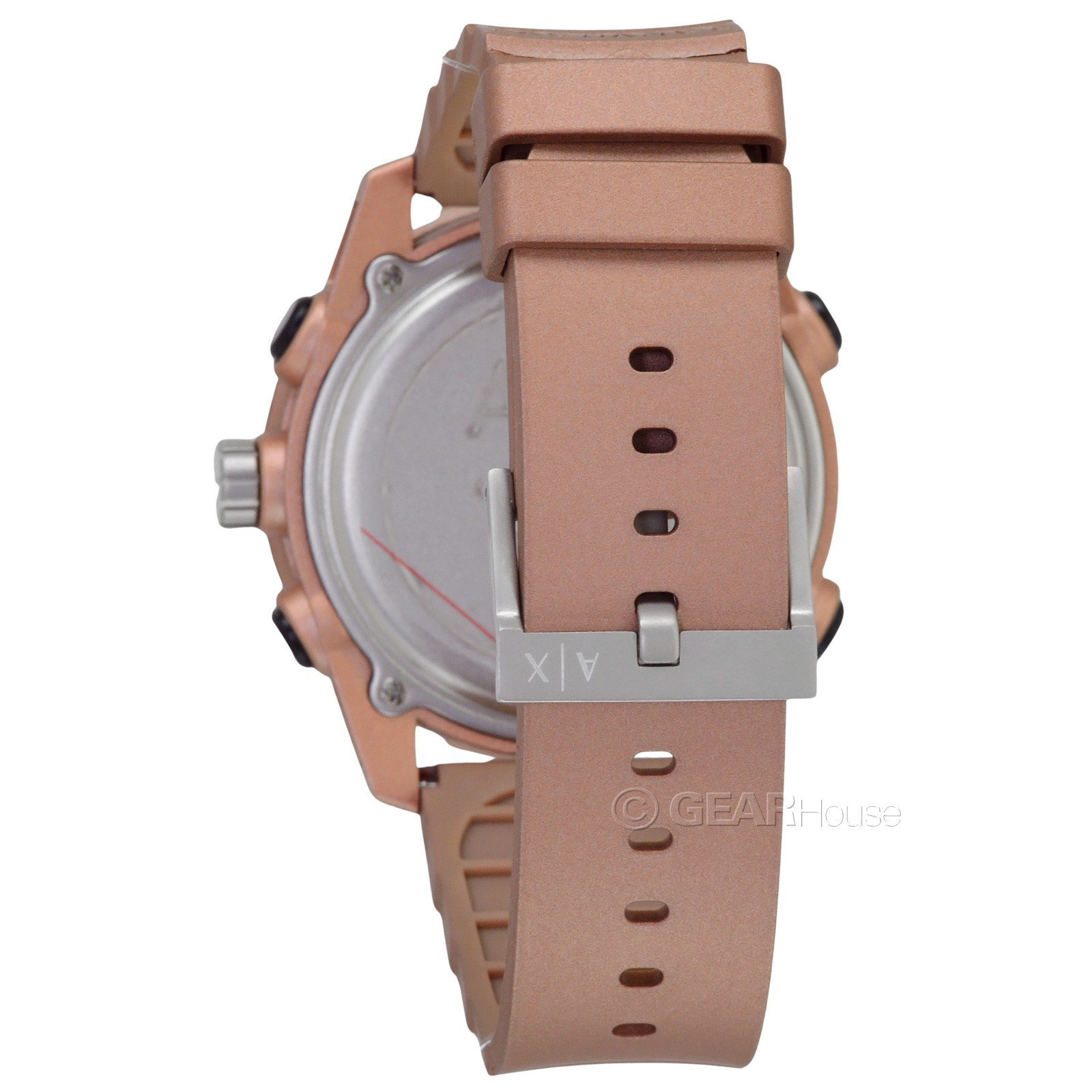 Armani Exchange D-Bolt Mens Analog Digital Watch, Black Dial, Matte Copper Band