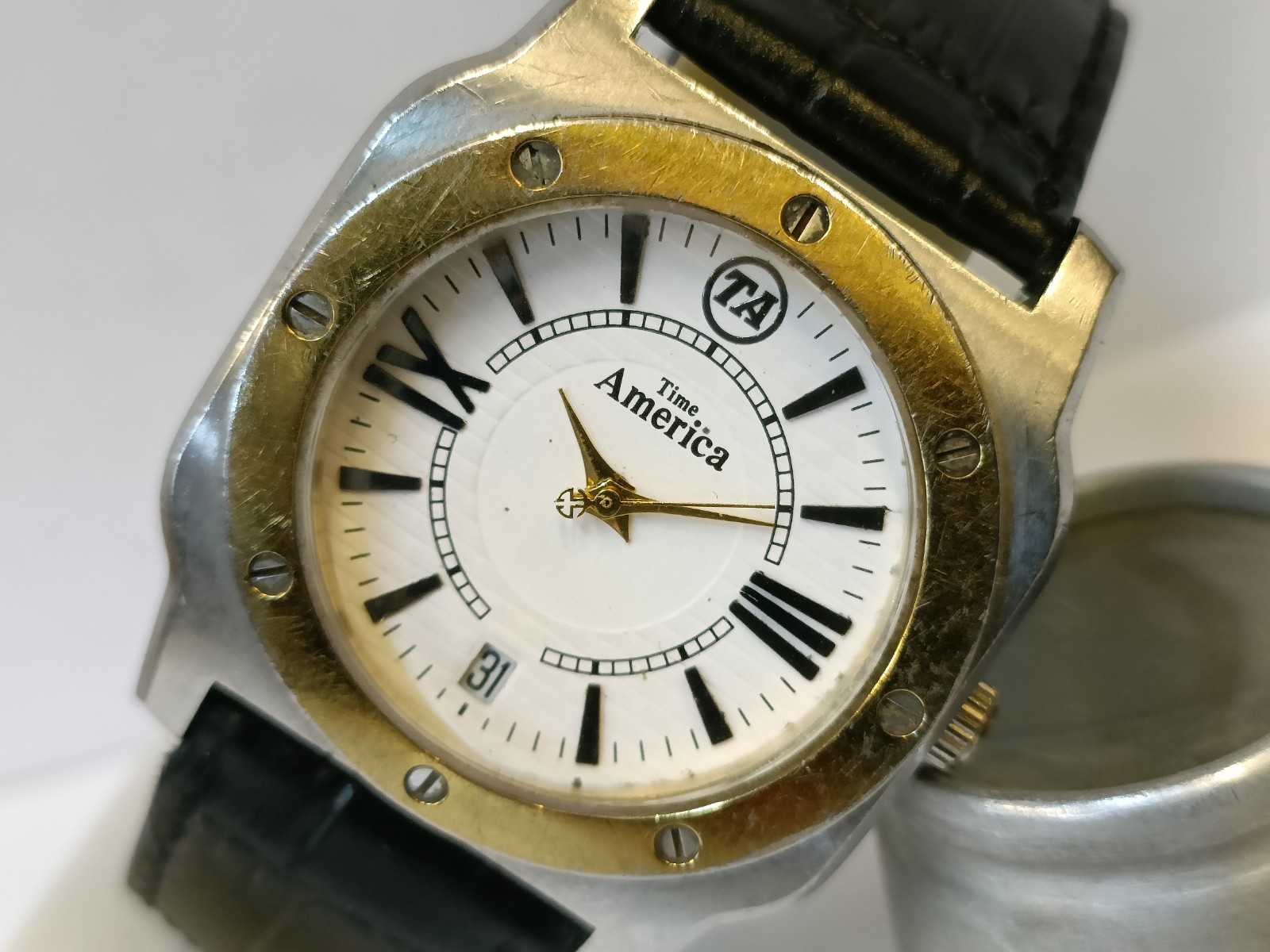 ADVERTISEMENT AMERICAN EXPRESS 5 YEARS OF SERVICE TIME AMERICA QUARTZ MEN’S WORK