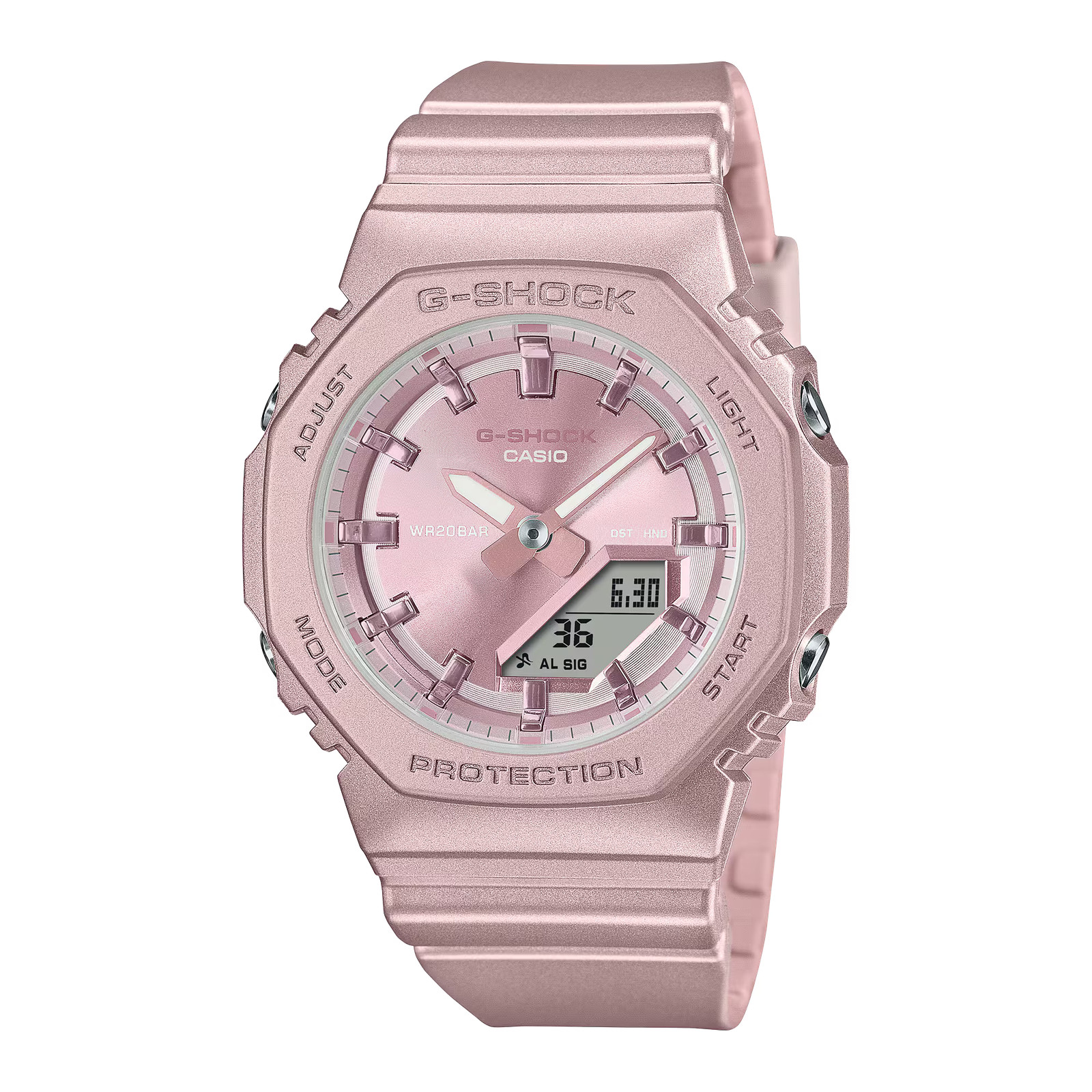 CASIO G-SHOCK GMA-P2100ST-4A Pink Matte Metallic Analog Digital Women’s Watch