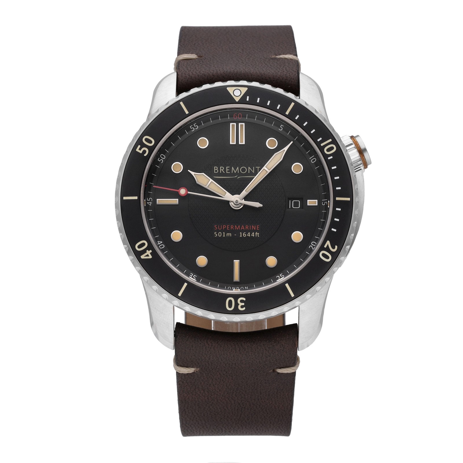 Bremont Supermarine S500 Black Dial 43mm Automatic Men’s Watch S501-BK-R-S