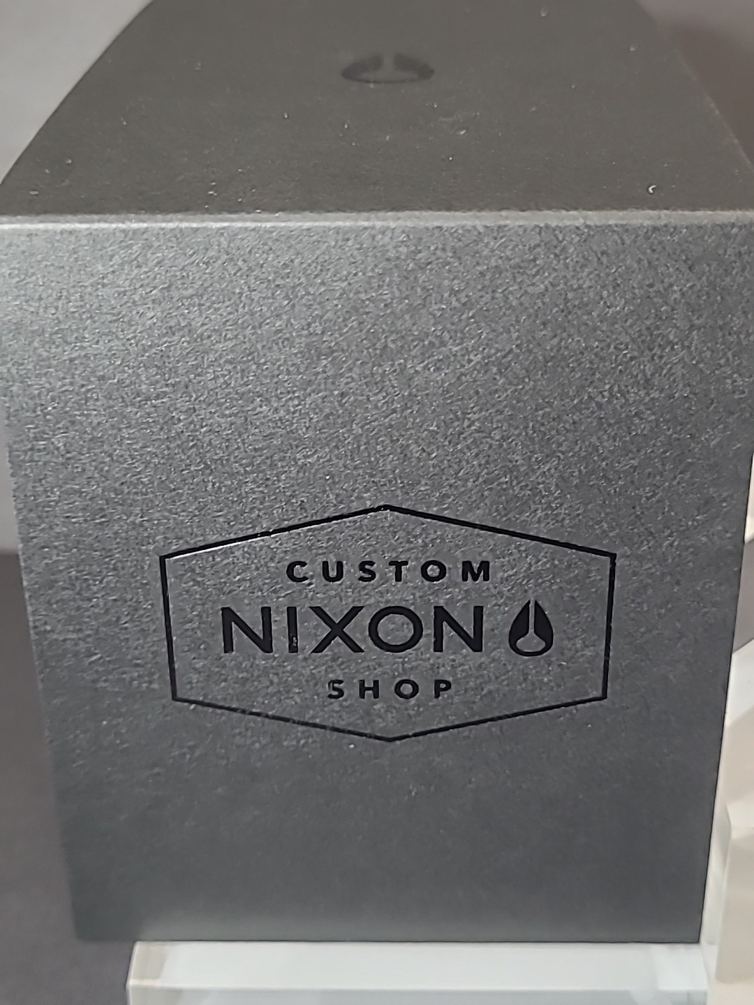CUSTOM Nixon Sentry Quartz Watch Black Brushed/ Turquoise A105-2800.