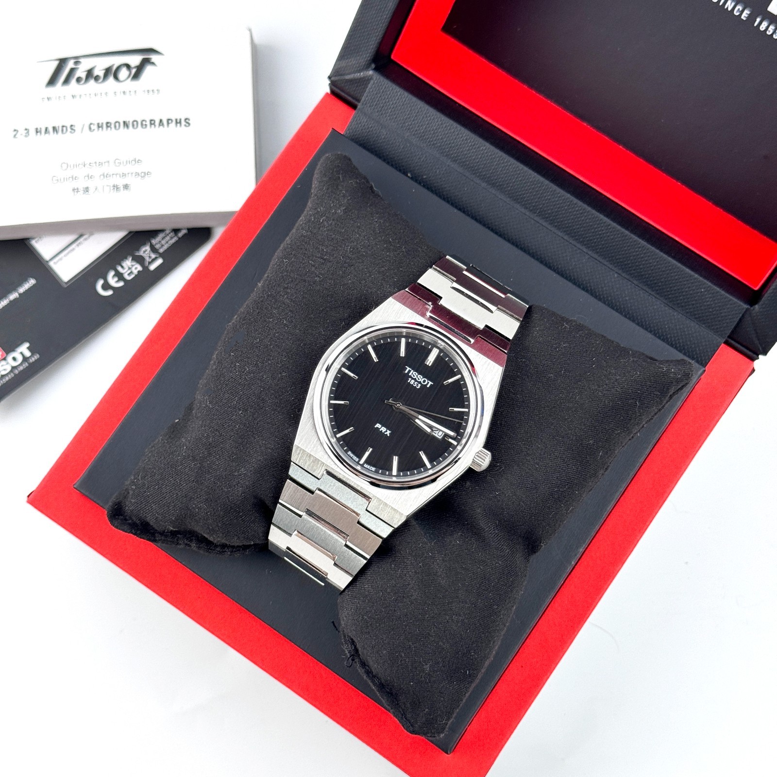 Tissot PRX 40mm Black Dial Quartz Stainless Steel Men’s Watch T137.410.11.051.00