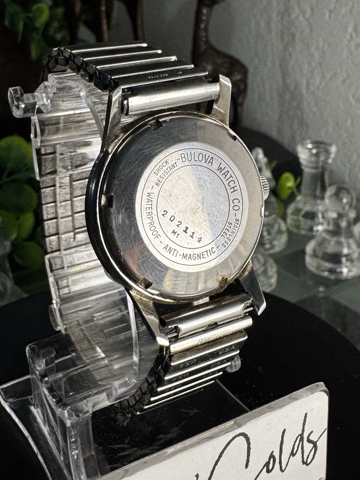 Vintage Bulova M1 202114 Mechanical Men’s Watch Tropical Linen Dial