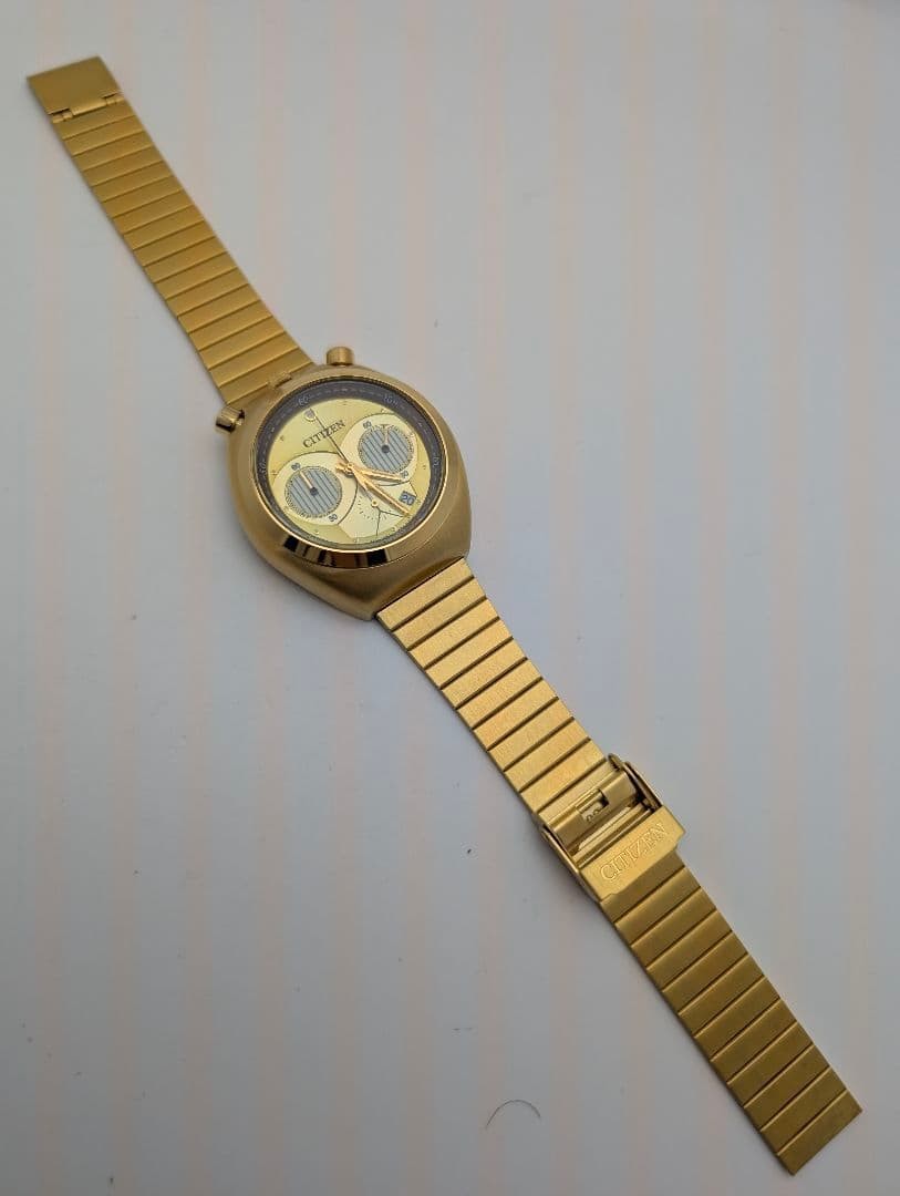 Citizen Star Wars C-3PO Gold Chronograph Watch Japan Quartz 071213